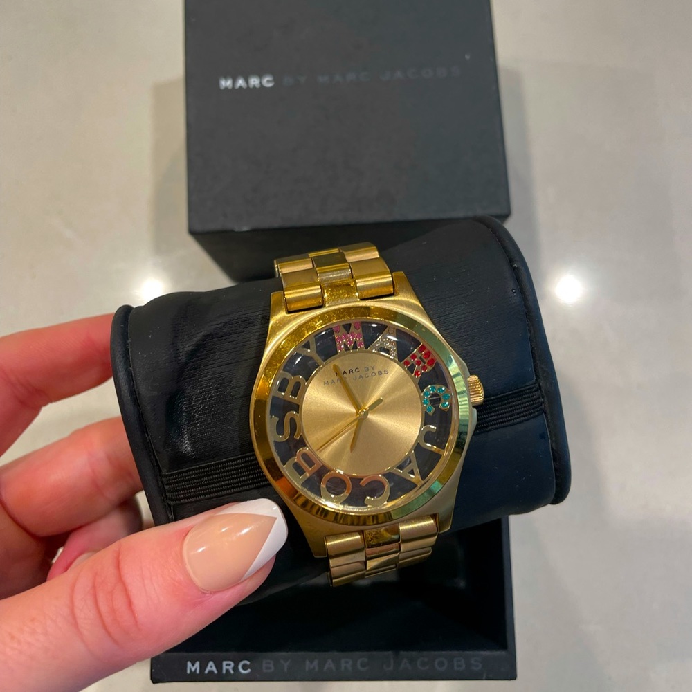 Marc Jacobs like new gold watch!